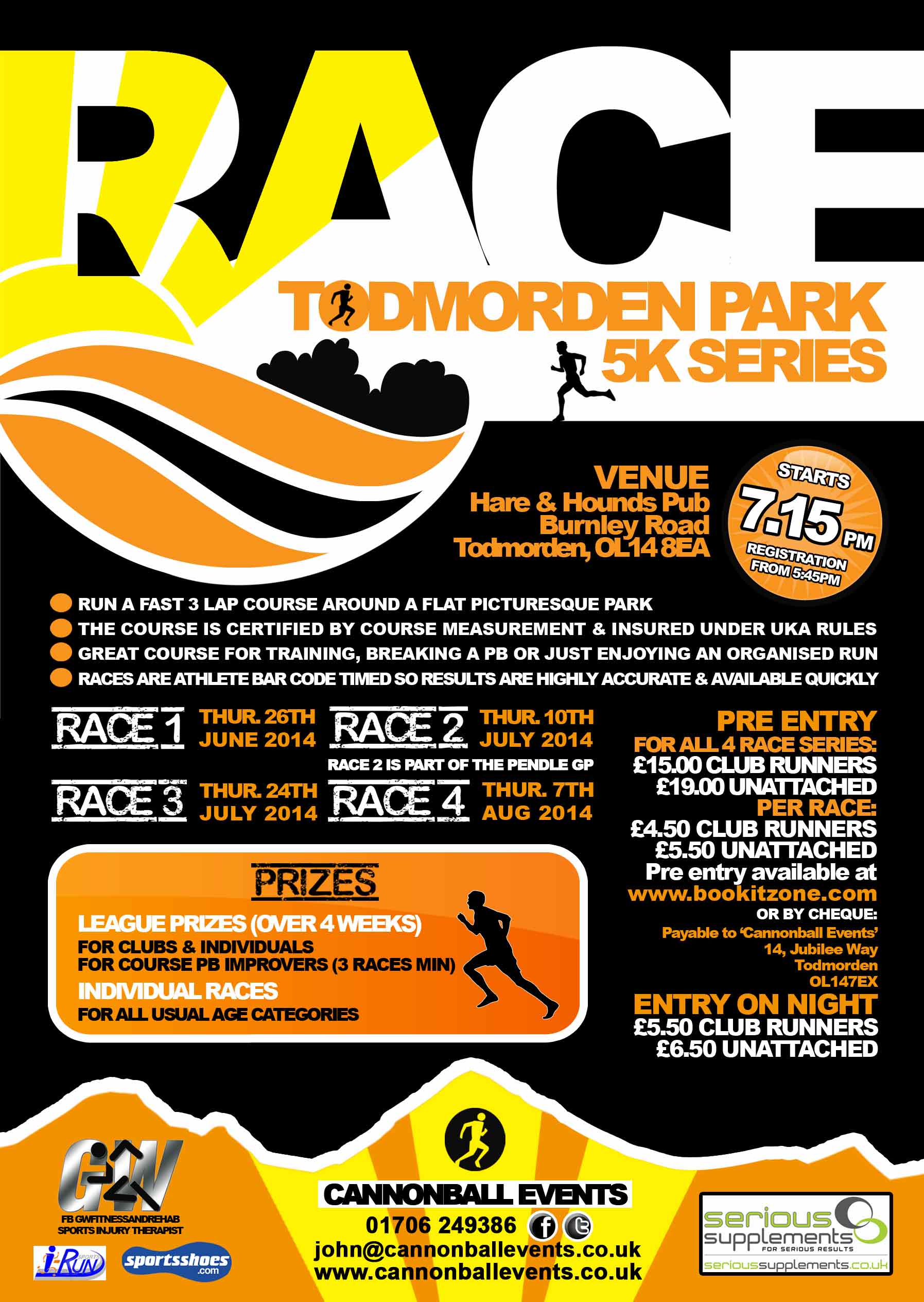 Todmorden Park 5k Summer Series 2014